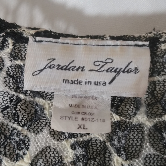 Sheer Swim Cover Up Dress Empire Elastic Waist Deep V-Neck Animal Print XL - Picture 3 of 7